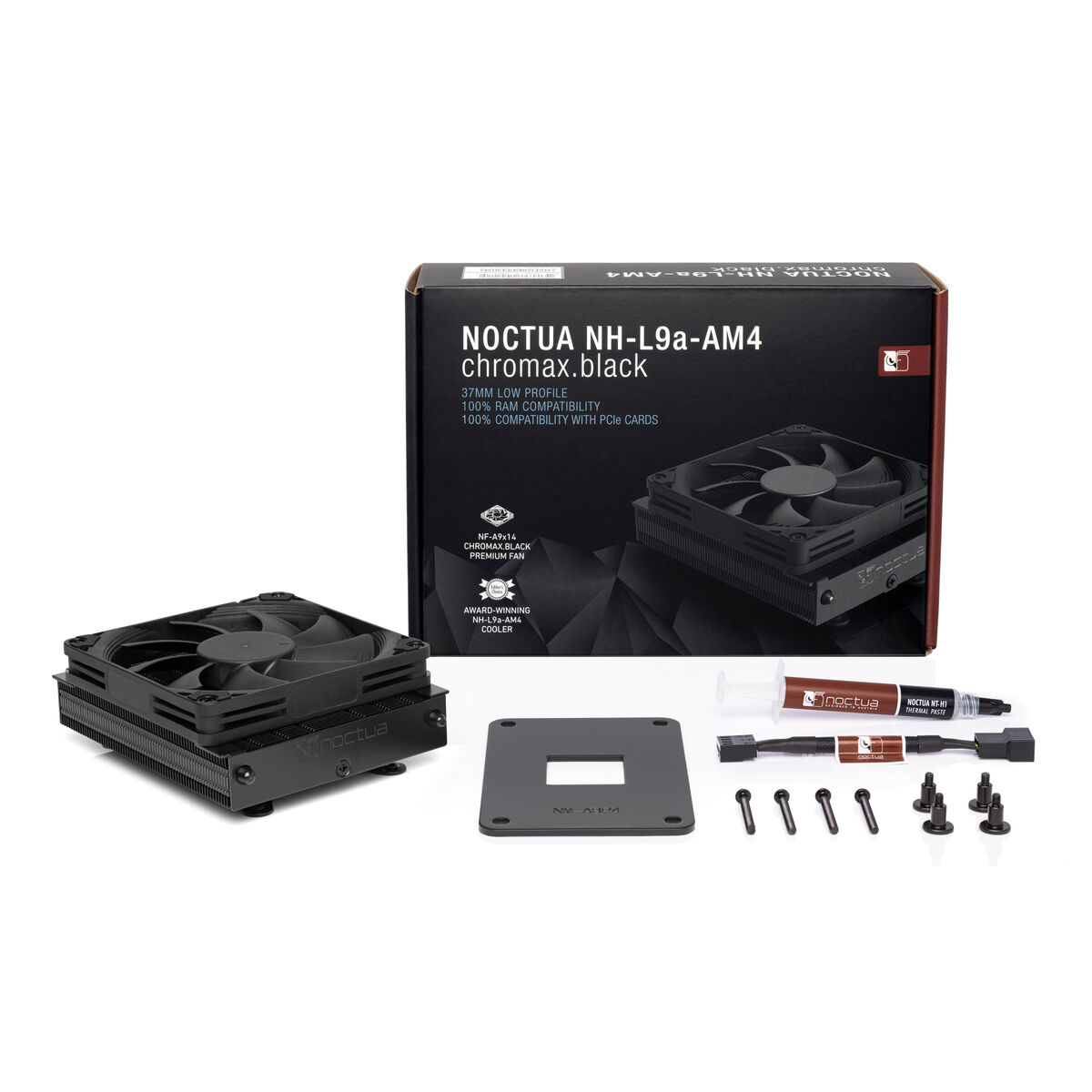 CPU-ventilátor Noctua NH-L9a-AM4 chromax.black